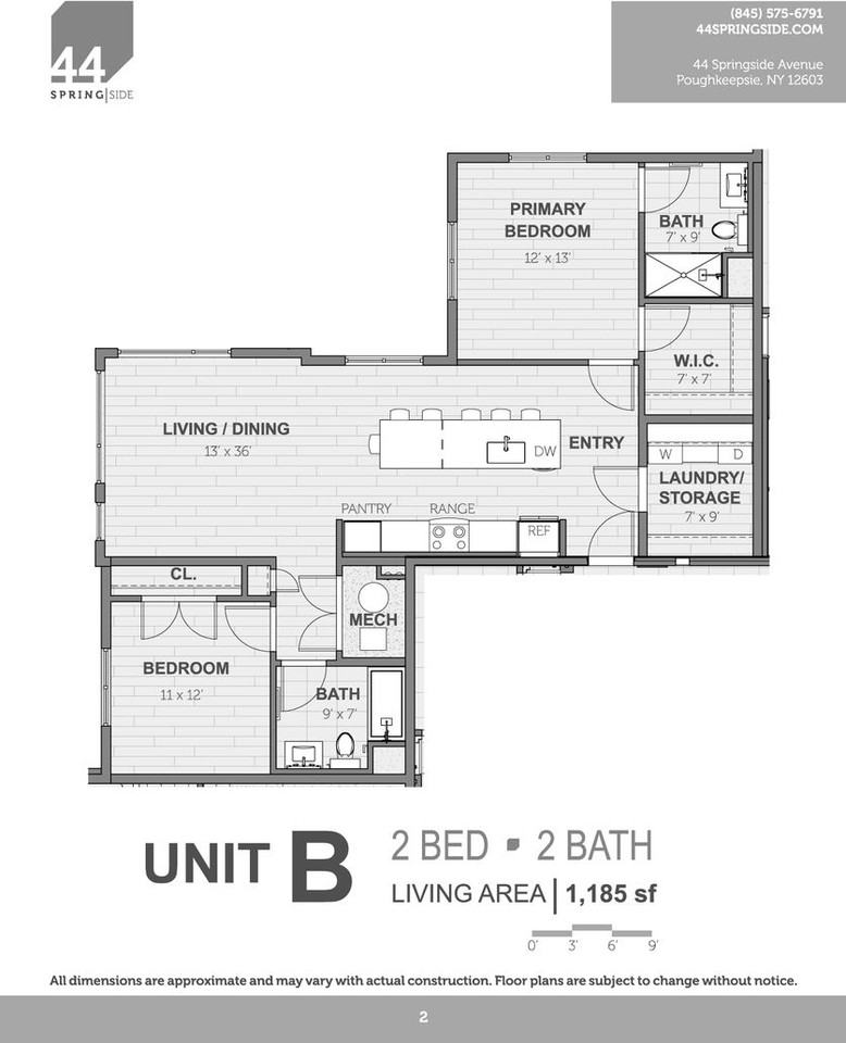 44 Springside 207, Poughkeepsie, NY 12603 2 Bedroom Apartment for