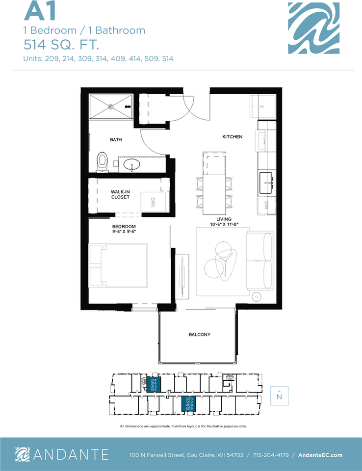 Andante Apartments 100 N Farwell St, Eau Claire, WI 54703 Zumper