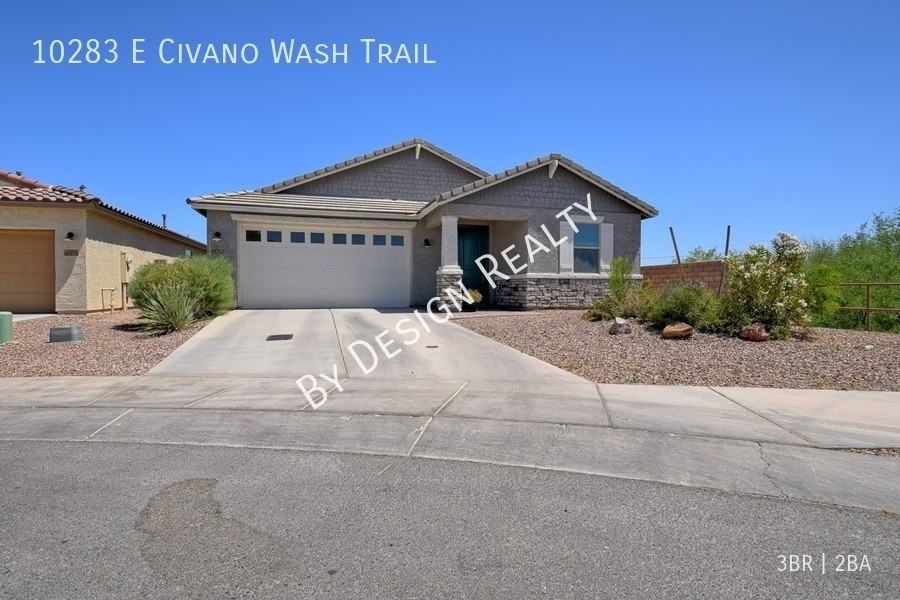 10283 E Civano Wash Trl, Tucson, AZ 85747 3 Bedroom House for 2,200