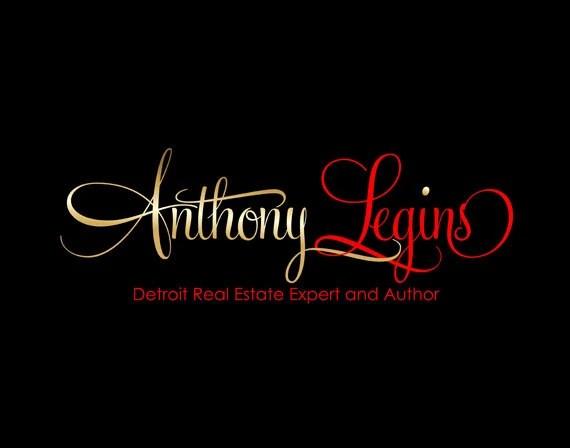 Super elegant logo Realtor logo custom red and gold by Signtific