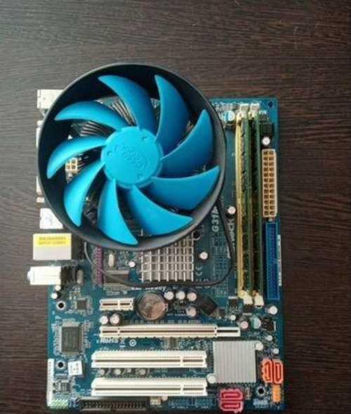 Asrock G31MS комплект купить Комьютерные аксессуары и комплектующие