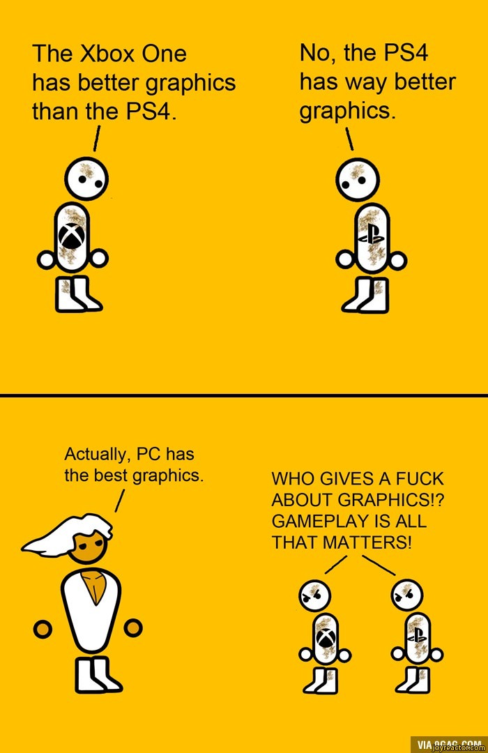 The Xbox One has better graphics than the PS4.iELActually