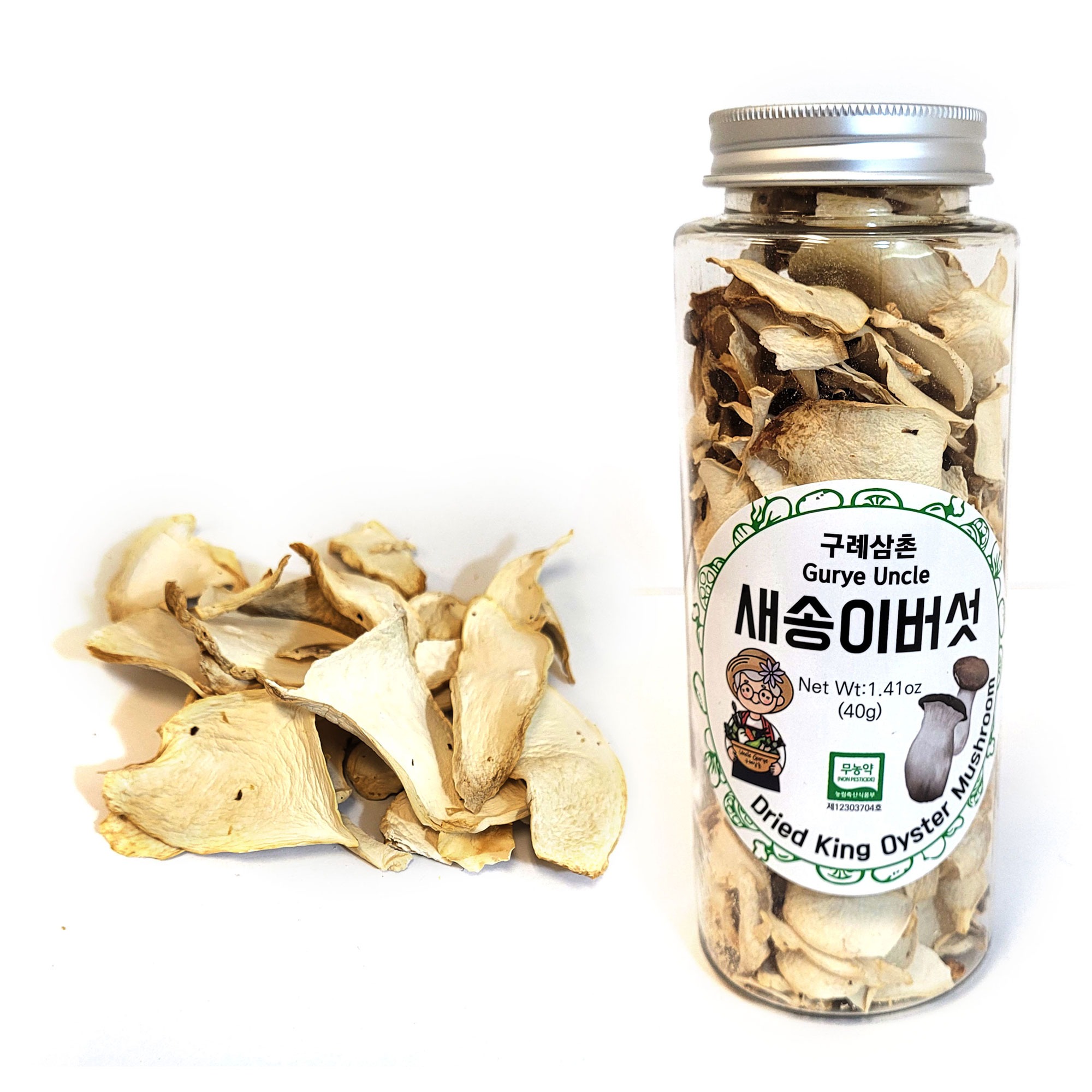 Gurye Uncle 100 Korea Natural Dehydrated Vegetable, King Oyster