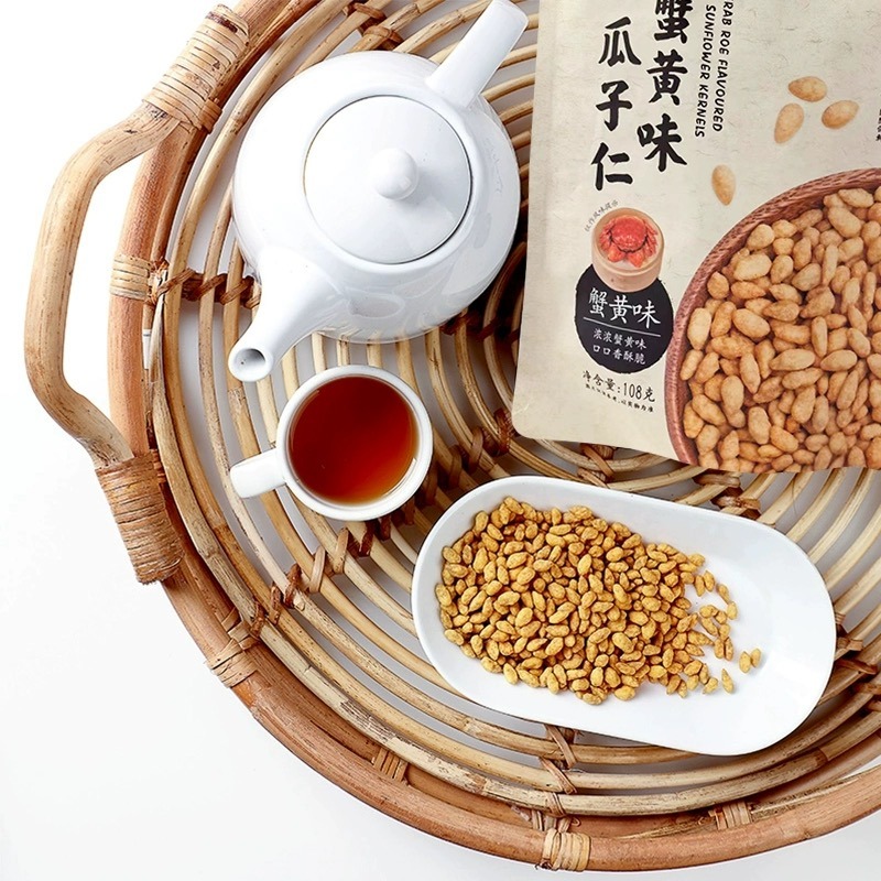 Get Melon Seed Kernel with Crab Roe Flavor 108g*2 Snacks Nuts Delivered