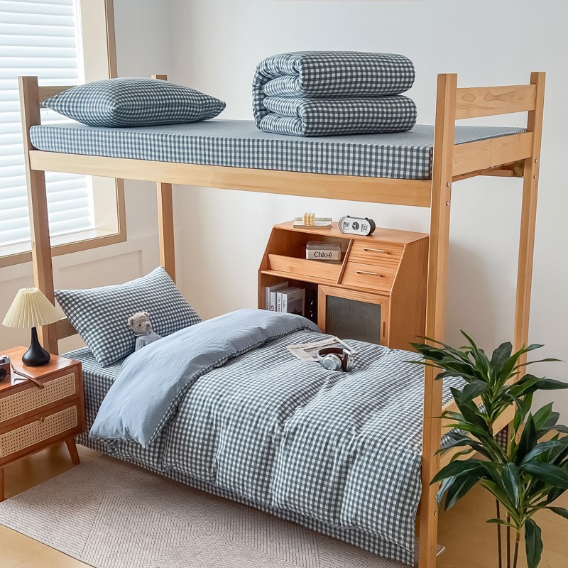 Get Bedding Set Flat Sheetx1 Duvet Coverx1 Pillow Casex1 Light Blue