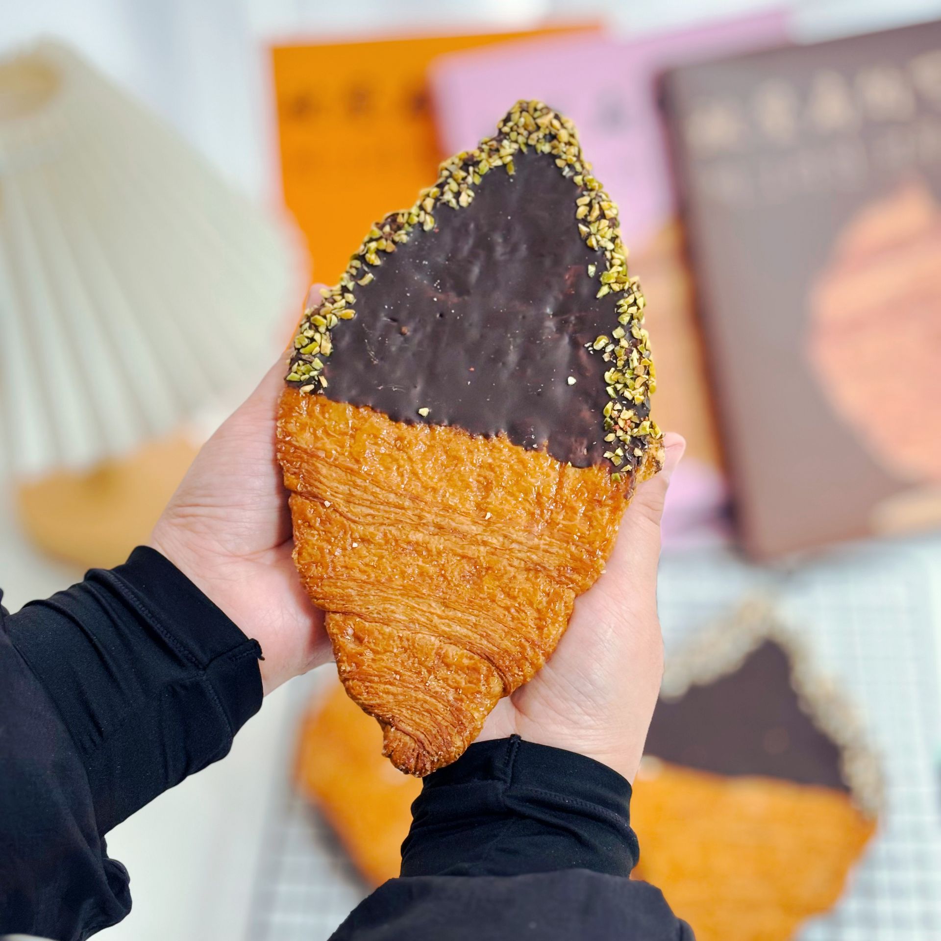 Get Koreanstyle Flattened Croissant Chocolate Flavor Delivered