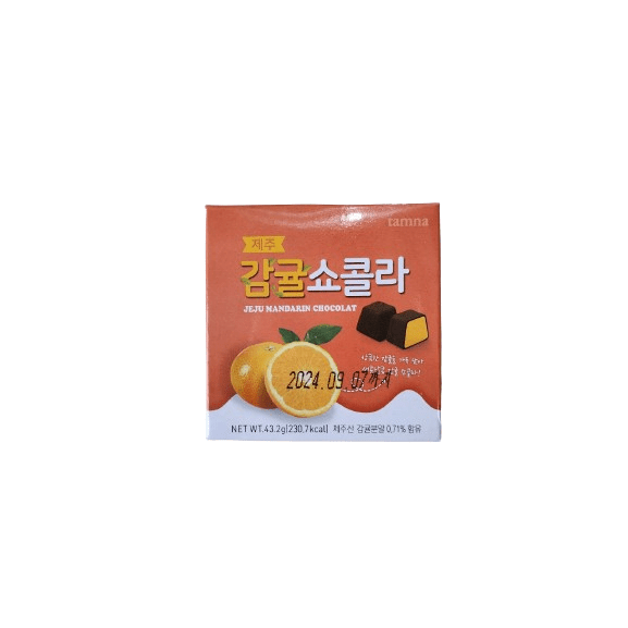 Get JEJU tangerine chocolat goods from Jeju Island WT. 43.2g) (231