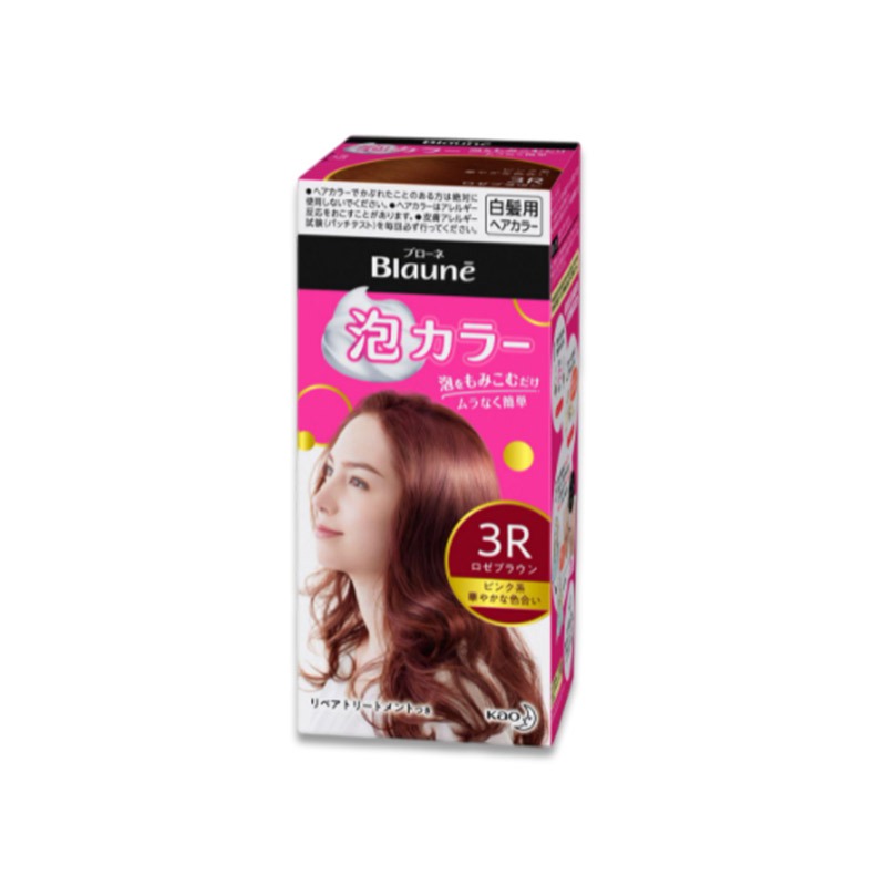 Get KAO Blaune pure plant extract bubble hair dye 108g rose brown