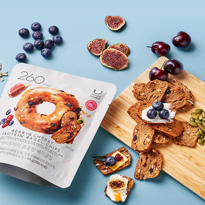 Get 【Korea Oliveyoung】Jennie's pick Berry&Cherry Protein Bagel chips