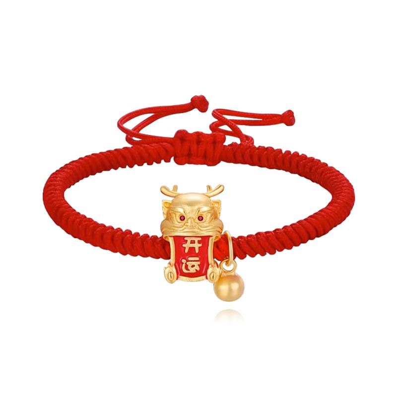 Get Guochao New Lucky Dragon Red Rope Bracelet Chinese Zodiac Dragon