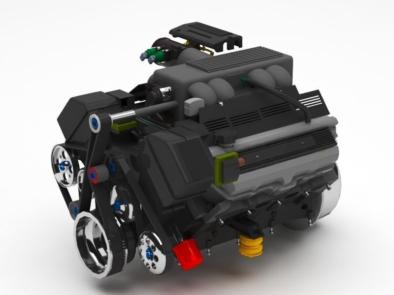3D robot Engine CGTrader