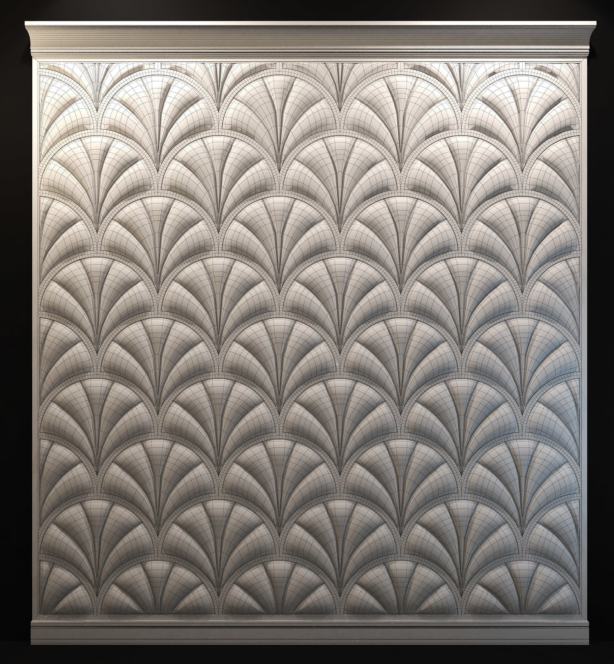 Wall panel soft panel textile 3D model CGTrader