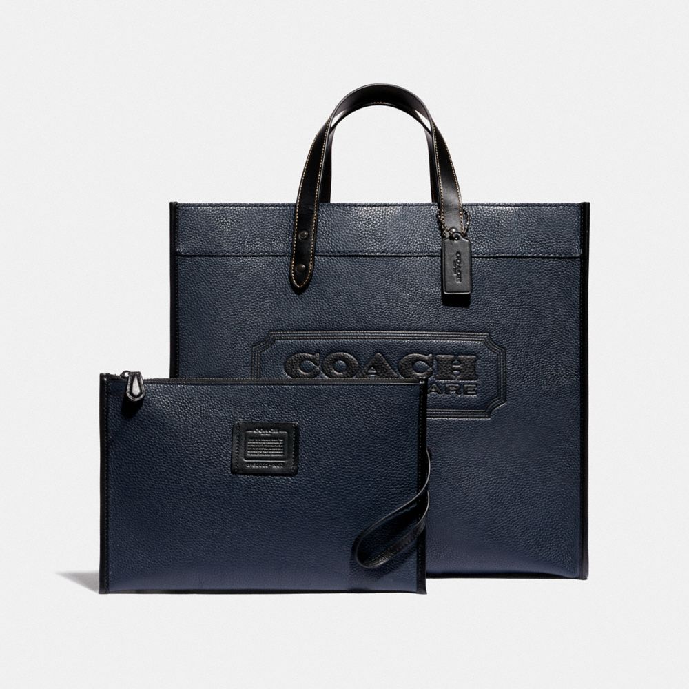 COACH Field Tote 40 With Badge