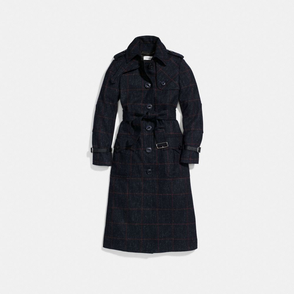COACH Wool Trench Coat