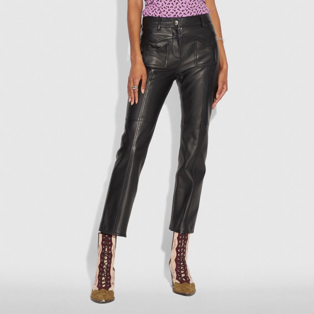 COACH Leather Pants