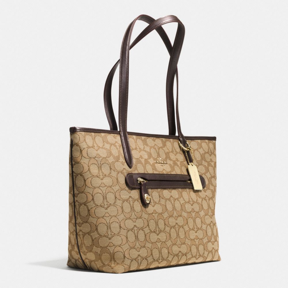 Taylor Tote in Signature Jacquard COACH
