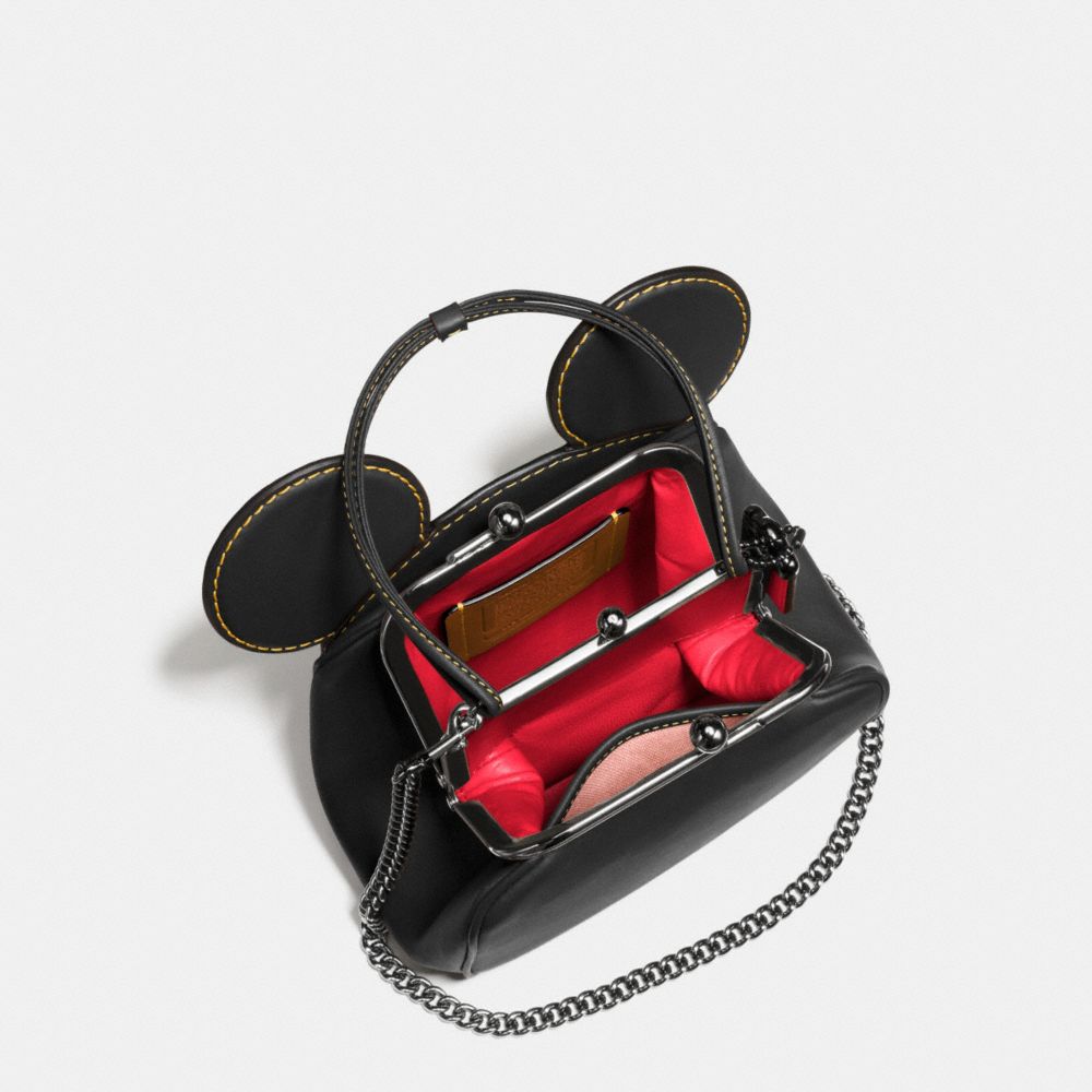 COACH Designer Handbags Mickey Kisslock Bag In Glovetanned Leather
