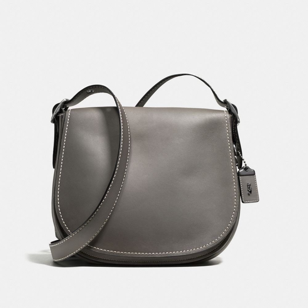 COACH Designer Crossbody Saddle Bag In Burnished Glovetanned Leather