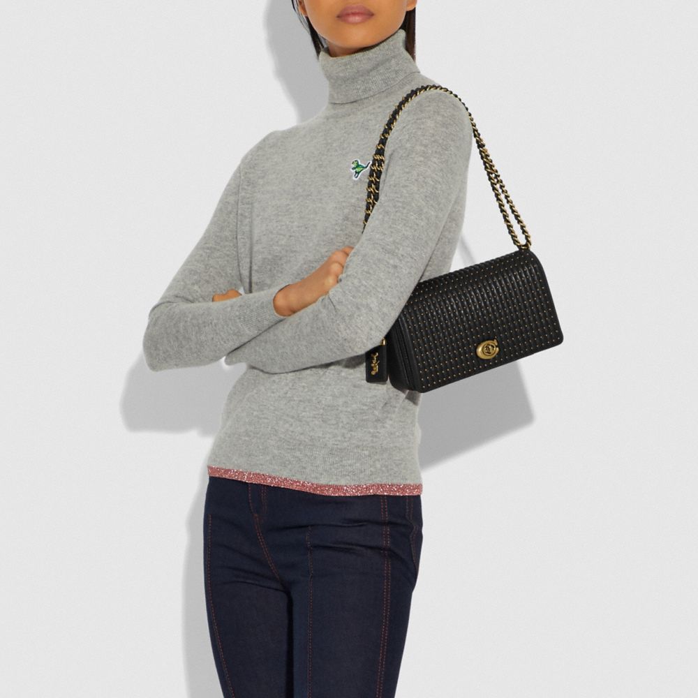 COACH Dinky With Quilting And Rivets