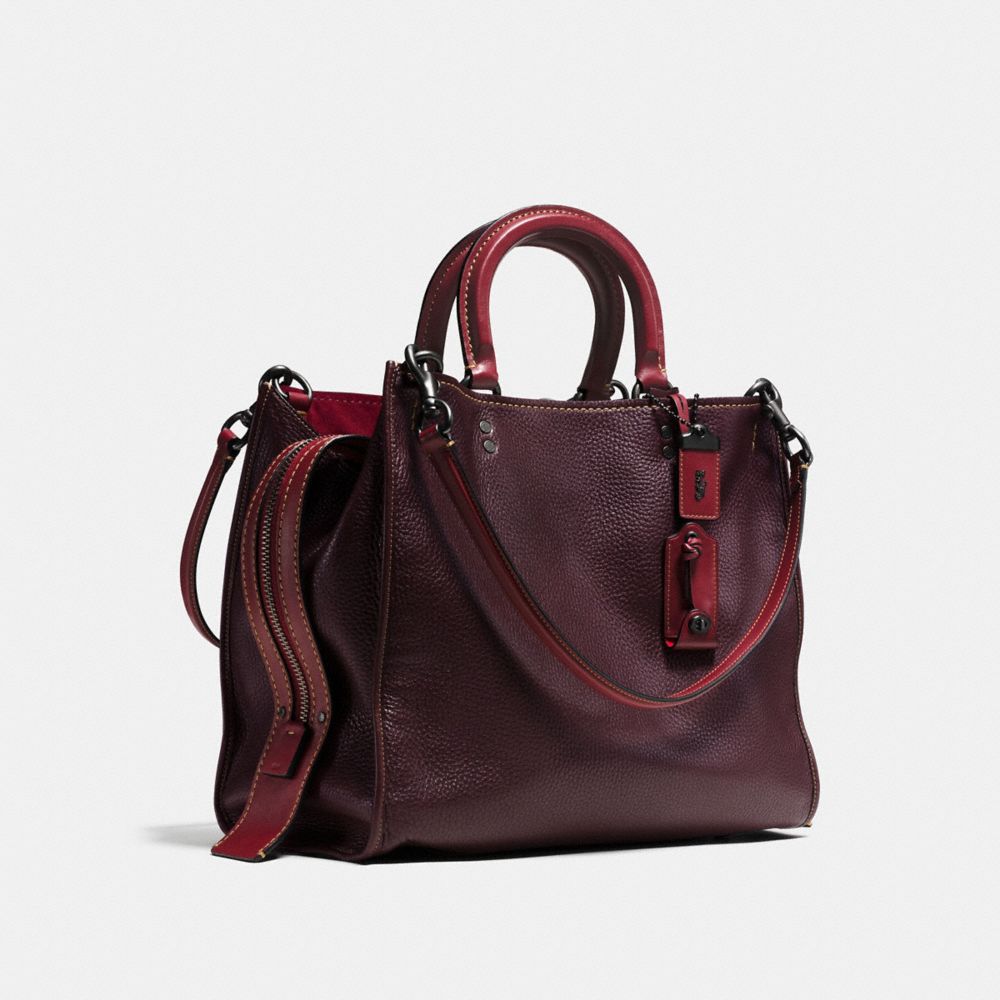 COACH Designer Purses Rogue Bag 36 In Glovetanned Pebble Leather