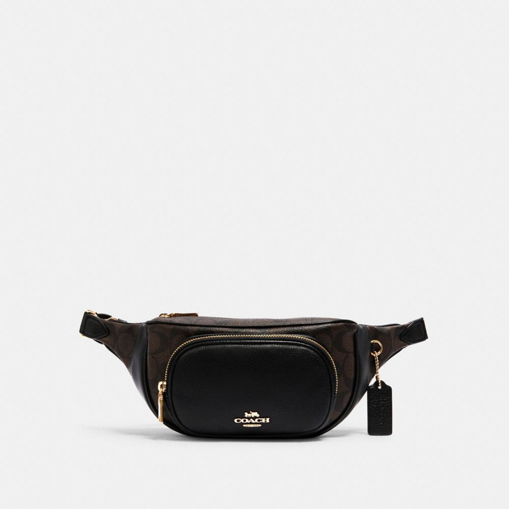 COACH® Outlet COURT BELT BAG IN SIGNATURE CANVAS