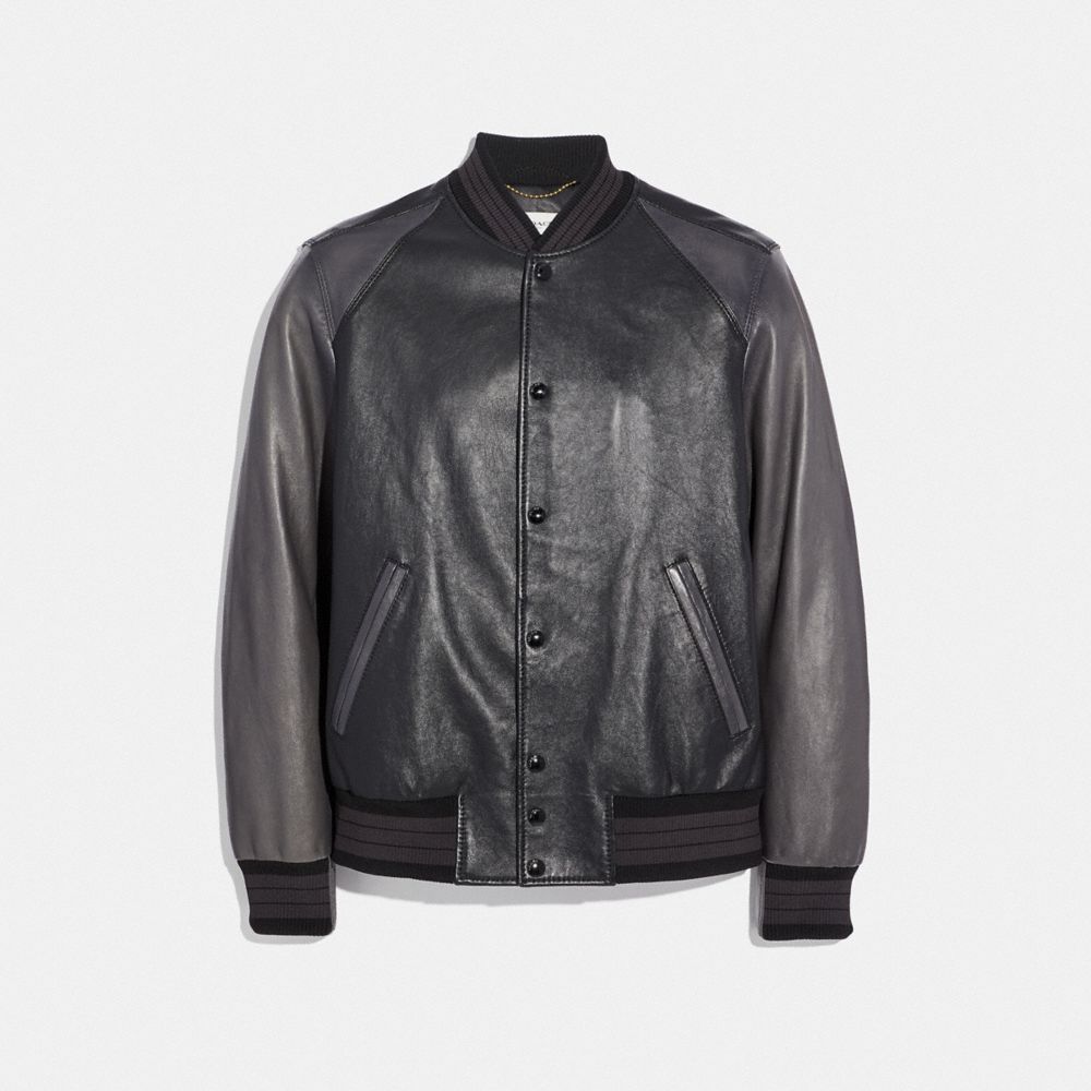 COACH Leather Varsity Jacket