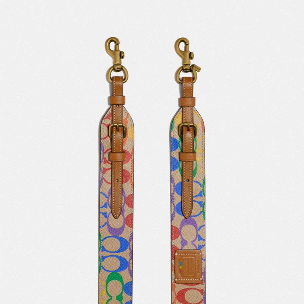 COACH Strap In Rainbow Signature Canvas