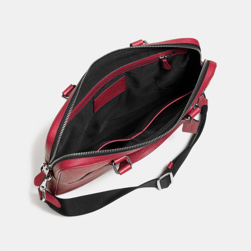 COACH Mens Leather Business Bags Coach Hudson 5 Bag In Crossgrain Leather