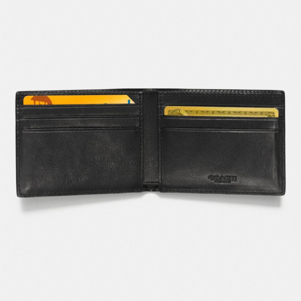 COACH Mens Wallets Modern Varsity Stripe Slim Billfold Wallet In