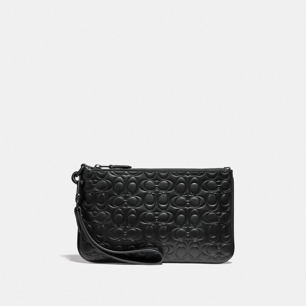 COACH Phone Pouch In Signature Leather