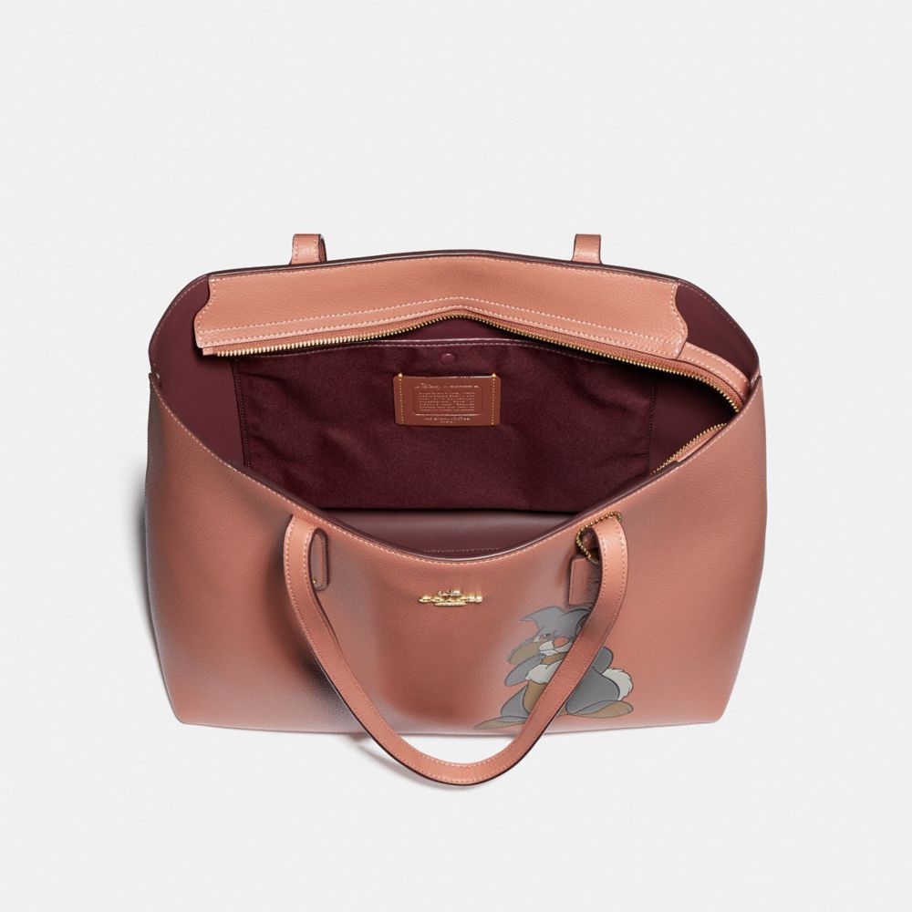 COACH Disney X Central Tote With Zip With Thumper Motif