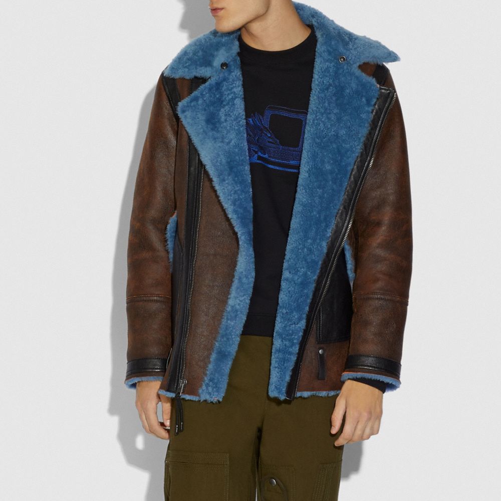 COACH Shearling Aviator Jacket