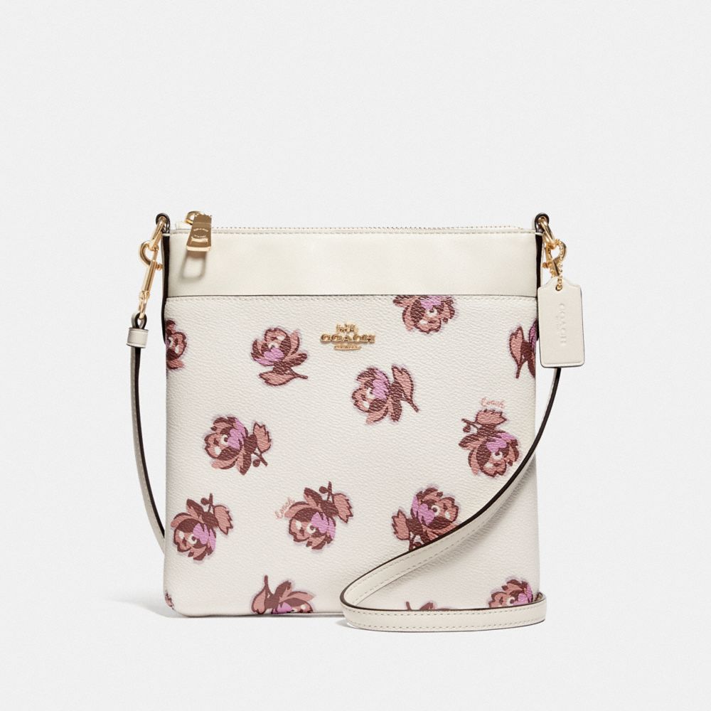 Kitt Messenger Crossbody With Floral Print COACH