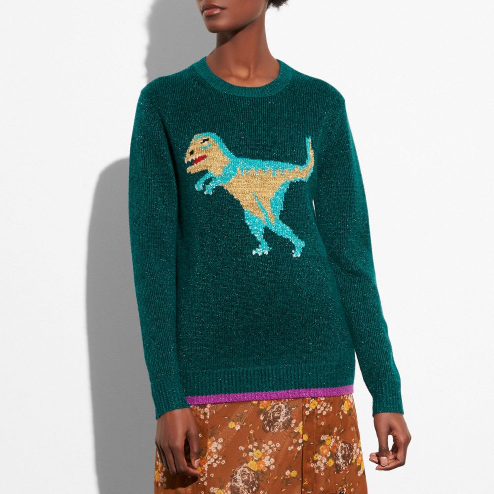 COACH Sparkly Rexy Sweater