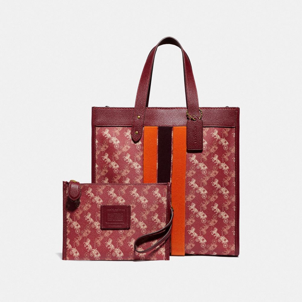 COACH Lunar New Year Field Tote With Horse And Carriage Print And