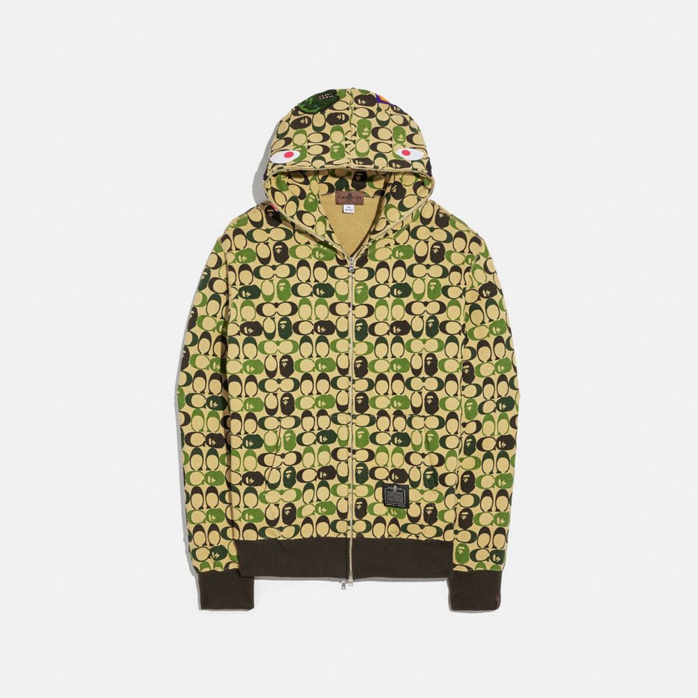 COACH Bape X Shark Full Zip Hoodie