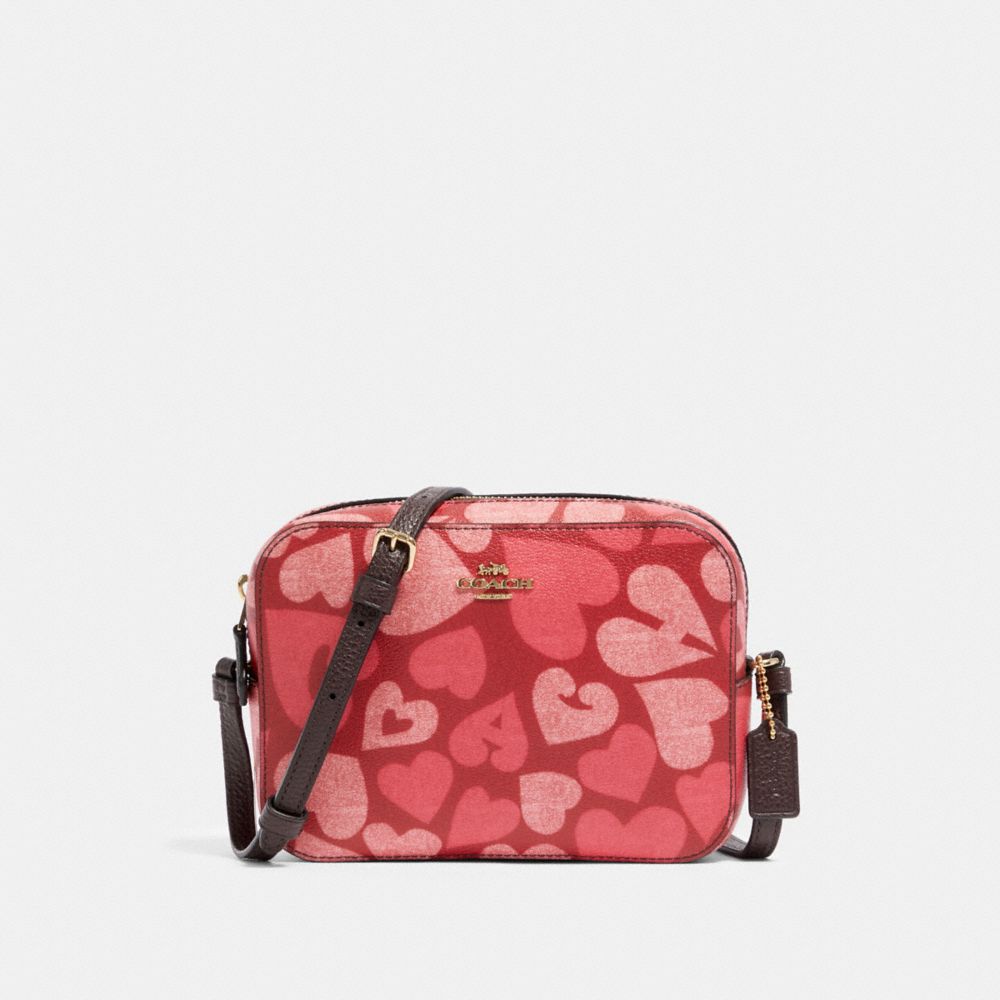 MINI CAMERA BAG WITH COACH HEART PRINT COACH® Outlet