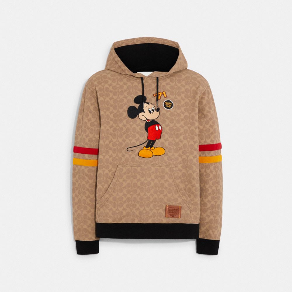 COACH Disney X Mickey Mouse Signature Hoodie In Organic Cotton