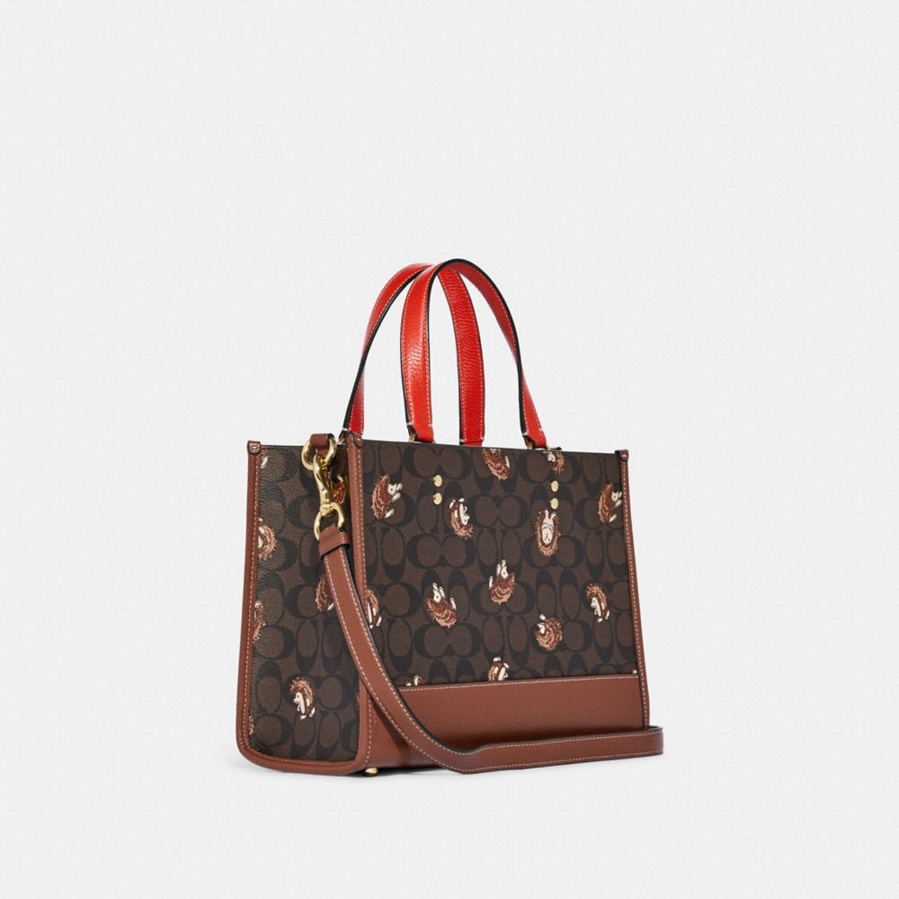 COACH Dempsey Carryall In Signature Canvas With Hedgehog Print