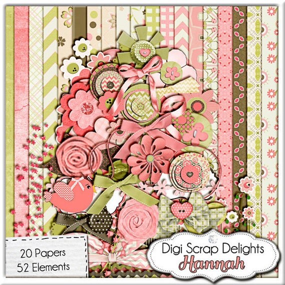 New Hannah Digital Scrapbook Kit & Freebie Digital Scrapbooking Blog