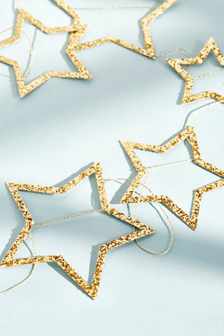 Meri Meri Glitter Star Party Garland at Free People Clothing Boutique