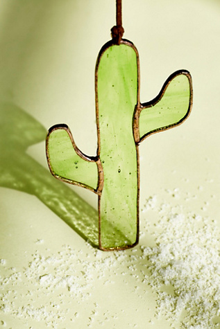 Colin Adrian x Free People Stained Glass Cactus Ornament at Free People