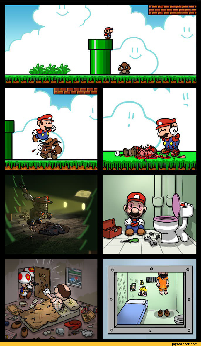 mario kill games comics (funny comics & strips, cartoons