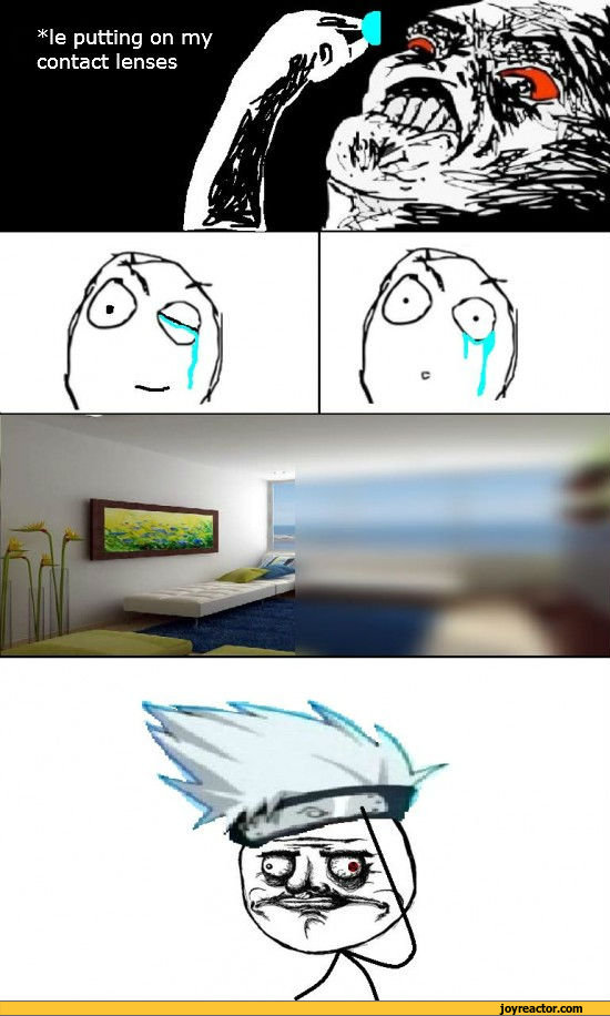 *le putting on my contact lenses / funny pictures / funny pictures