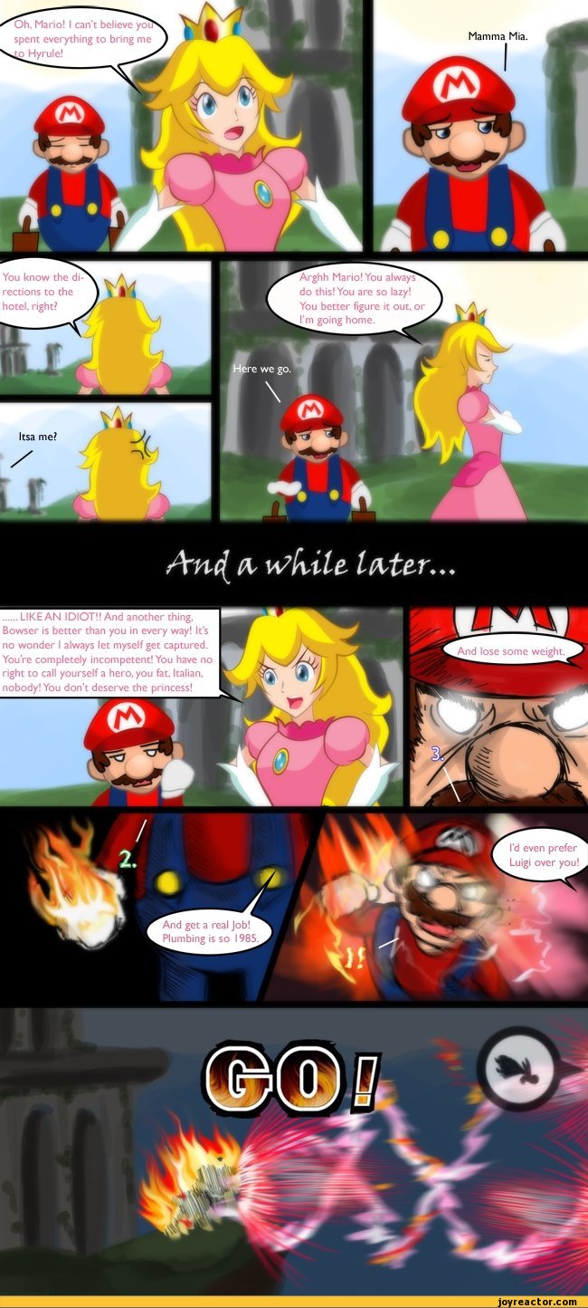 Oh. Mario! I can’t believe you spent everything to bring me to Hyrule
