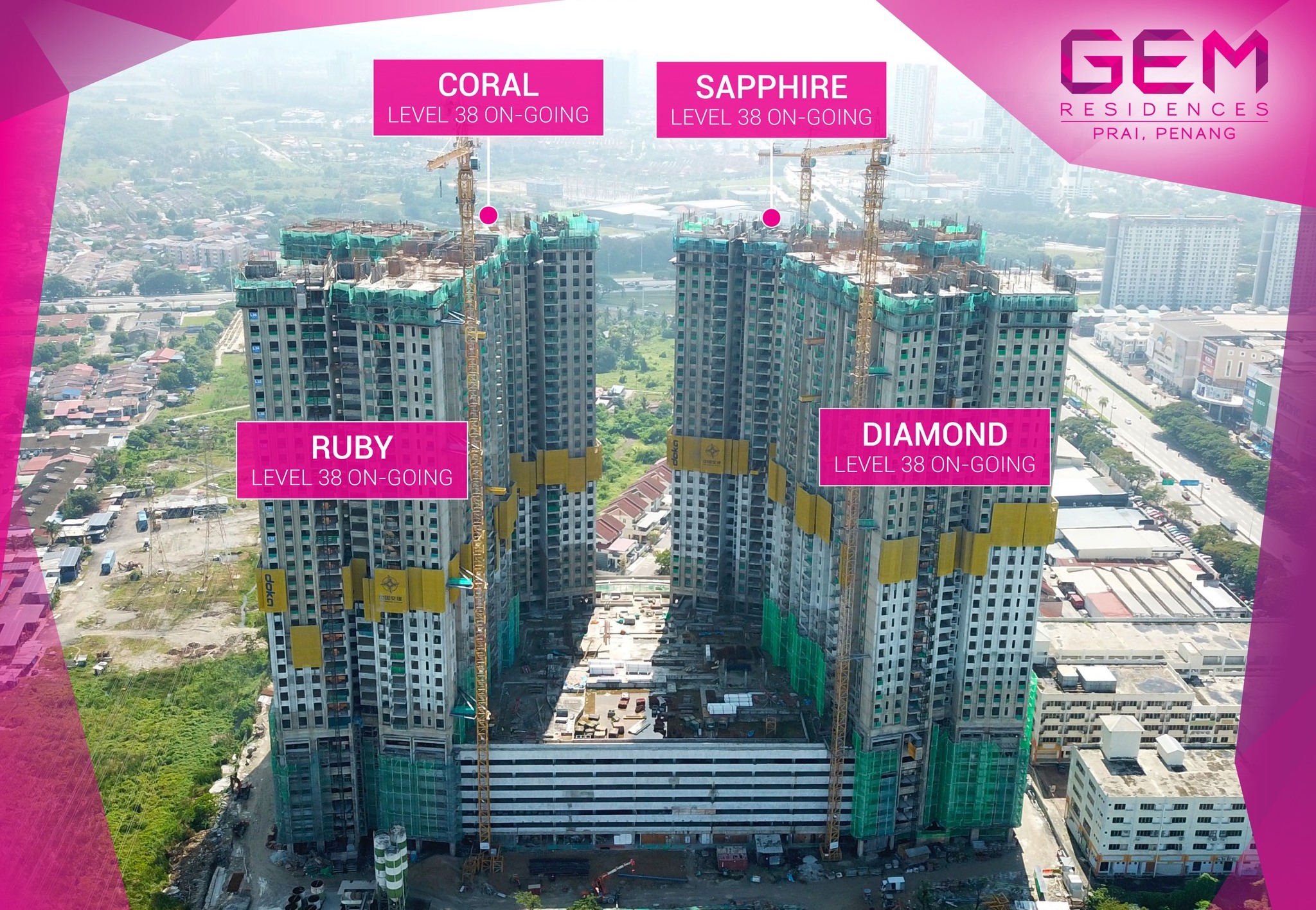SITE PROGRESS GEM Residences (Nov 2023) Penang Property Talk