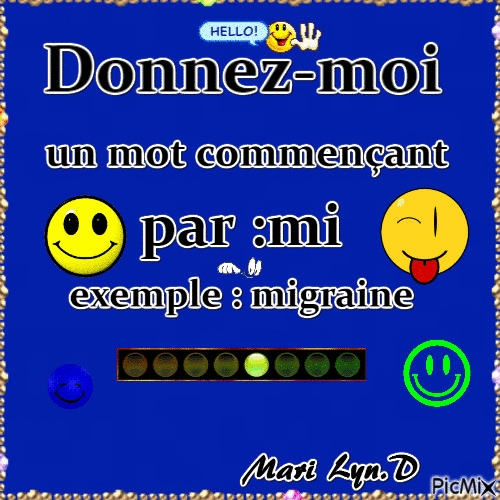 JEU MOT PAR ;MImary PicMix