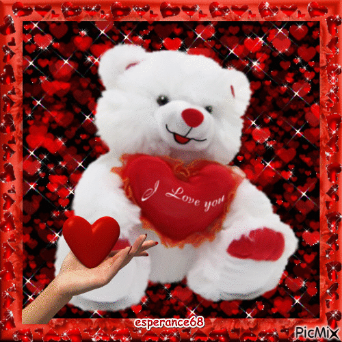Teddy Bear Heart Gif EthelEisner Blog