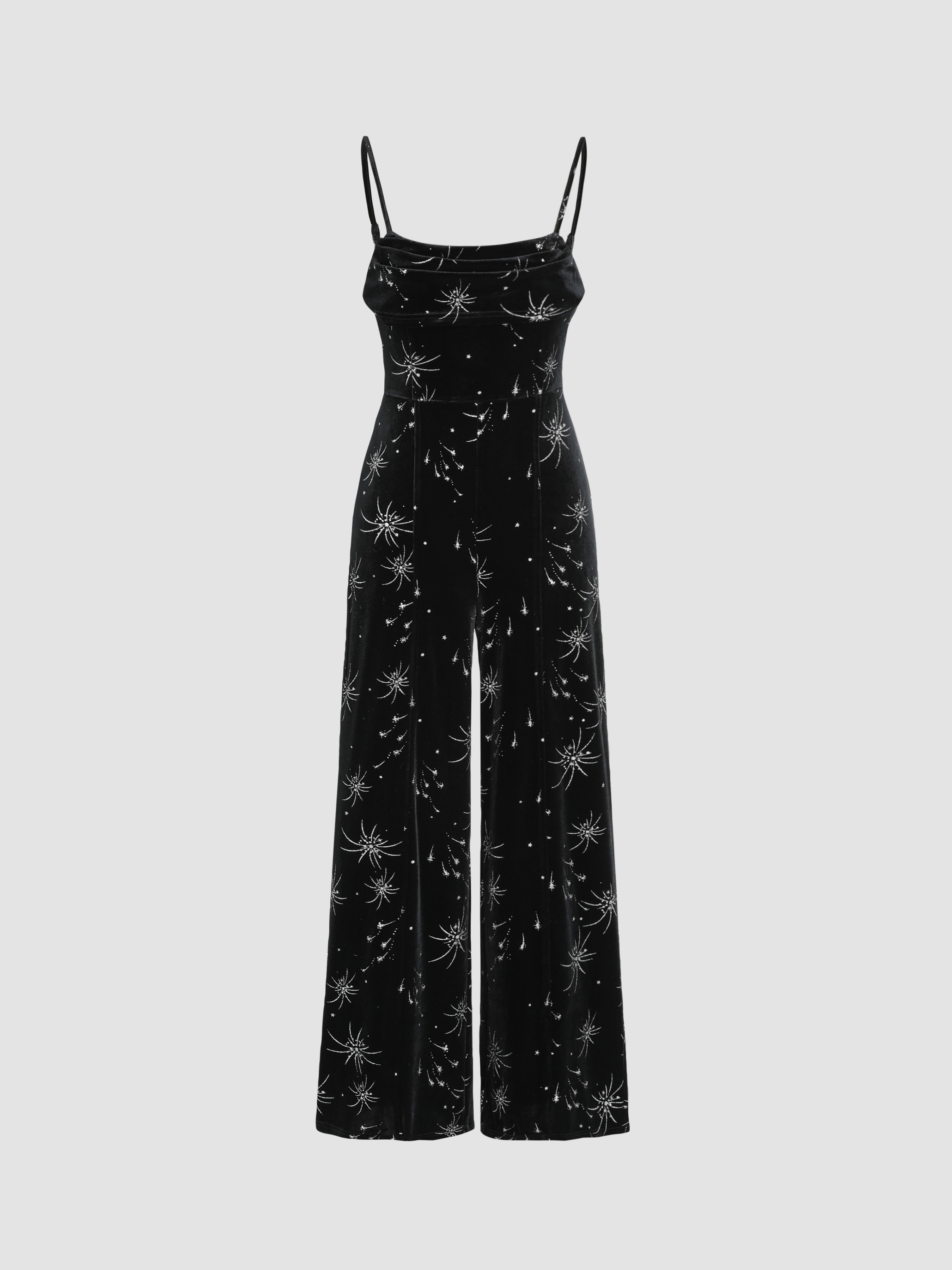 Velvet Velvet Star Pattern Wide Leg Jumpsuit For Music Festival/Live