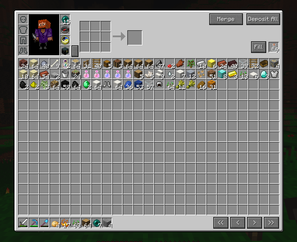 Overpowered Inventory Mod 1.12.2, 1.11.2 (Up to 375 Inventory Slots)